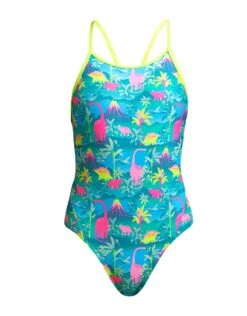 FUNKITA Girls Prehistoric Party Diamond Back Swimsuit -Aqua Wear Shop Funkita Girls Prehistoric Party Diamond Back Swimsuit 5