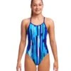 FUNKITA Girls Roller Paint Diamond Back Swimsuit 2 FUNKITA Girls Roller Paint Diamond Back Swimsuit -Aqua Wear Shop Funkita Girls Roller Paint Diamond Back Swimsuit 2
