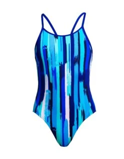 FUNKITA Girls Roller Paint Diamond Back Swimsuit -Aqua Wear Shop Funkita Girls Roller Paint Diamond Back Swimsuit 4