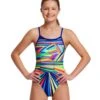FUNKITA Girls Land Lines Single Strap Swimsuit -Aqua Wear Shop Funkita lind lines single strap swimsuit 2