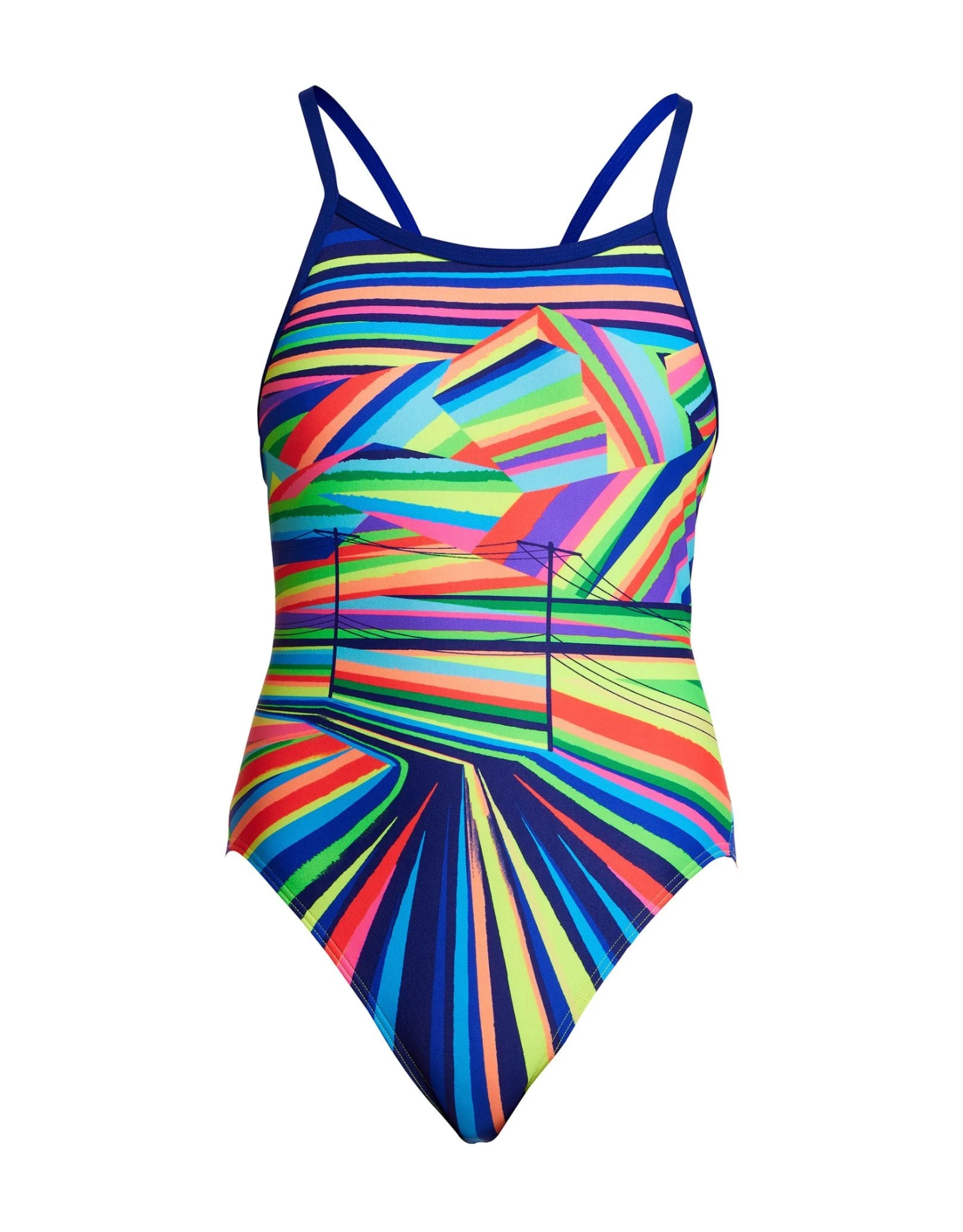 FUNKITA Girls Land Lines Single Strap Swimsuit 6 FUNKITA Girls Land Lines Single Strap Swimsuit - Image 4