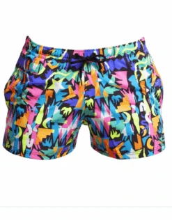 Funky Trunks Paper Cut Shorty Shorts -Aqua Wear Shop FunkyTrunksPaperCutShortyShorts 3 1