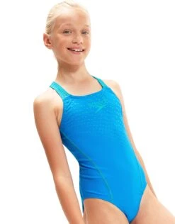 Speedo Girls Medley Logo Medalist Swimsuit - Blue/Green 11 Speedo Girls Medley Logo Medalist Swimsuit - Blue/Green -Aqua Wear Shop GirlsMedleyLogoMedalistSwimsuit BlueGreen 7