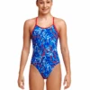 FUNKITA Girls Mr Squiggle Diamond Back Swimsuit -Aqua Wear Shop GirlsMrSquiggleDiamondBackSwimsuit 3