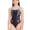 Zoggs Girls Neon Cracker Sprintback Swimsuit -Aqua Wear Shop GirlsNeonCrackerSprintbackSwimsuit 4
