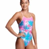 FUNKITA Girls Pretty Pink Single Strap Swimsuit