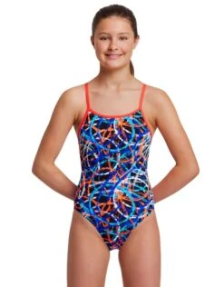 FUNKITA Girls Spin Doctor Diamond Back Swimsuit -Aqua Wear Shop GirlsSpinDoctorDiamondBackSwimsuit 3