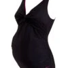 Zoggs Hayman Maternity One Piece - Black And Pink -Aqua Wear Shop HaymanMaternityOnePiece BlackandPink 3