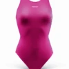 Head Girls Solid Splice Swimsuit - Magenta -Aqua Wear Shop HeadGirlsMagentaSolid