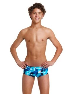 Funky Trunks Boys Hidden Depths Swim Trunks -Aqua Wear Shop HiddenDepthsTrunk 2