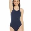Nike Hydrastrong Solid Fastback Swimsuit - Midnight Navy -Aqua Wear Shop HydrastrongSolidFastbackSwimsuit MidnightNavy