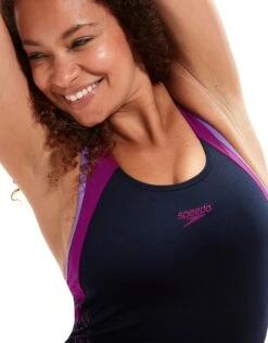 Speedo Hyperboom Splice Flyback - Navy/Lilac -Aqua Wear Shop HyperboomSpliceFlyback NavyLilac 6