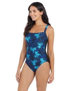 Zoggs Indigo Forest Adjustable Classicback Swimsuit -Aqua Wear Shop IndigoForestAdjustableClassicback 2