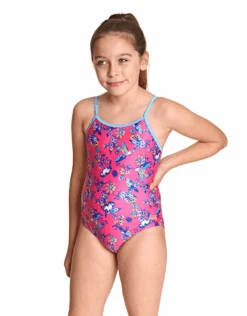 Zoggs Girls Journey U Back Swimsuit - Pink