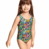 Zoggs Tots Girls Jungle Scoopback -Aqua Wear Shop JungleScoopback 1