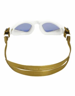 AQUA SPHERE Kayenne Small Fit Goggles - Mirrored Lens -Aqua Wear Shop KayenneSmallFit WhiteGold