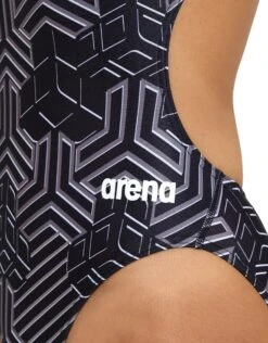 Arena Kikko Pro Challenge Back Swimsuit - Black/White -Aqua Wear Shop KikkoProChallengeBackSwimsuit BlackWhite 3