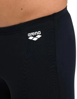 Arena Kikko Pro Graphic Print Swim Jammer - Black/Yellow -Aqua Wear Shop KikkoProGraphicPrintSwimJammer BlackYellow Close up 1