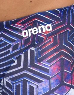 Arena Kikko Pro Swim Jammer - Red/White/Blue -Aqua Wear Shop KikkoProSwimJammer RedWhiteBlue 4