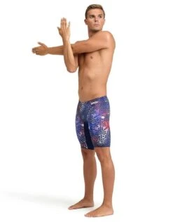 Arena Kikko Pro Swim Jammer - Red/White/Blue -Aqua Wear Shop KikkoProSwimJammer RedWhiteBlue 7