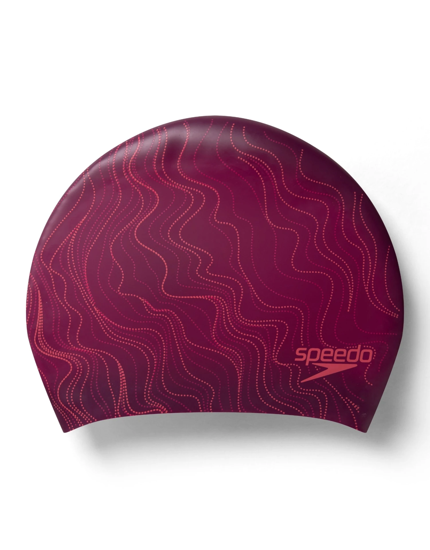 Speedo Long Hair Printed Swim Cap - Purple/Pink 3 Speedo Long Hair Printed Swim Cap - Purple/Pink
