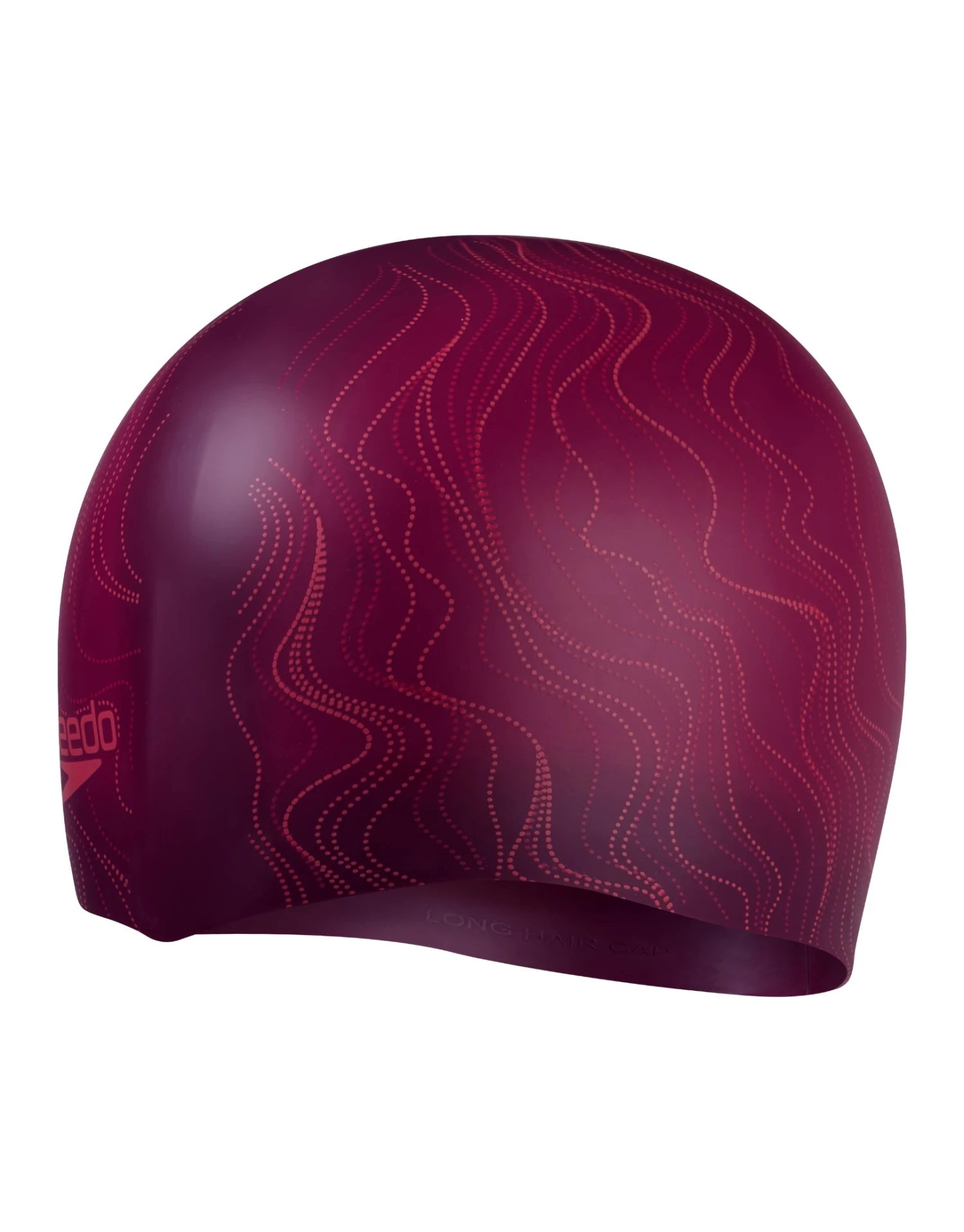 Speedo Long Hair Printed Swim Cap - Purple/Pink 4 Speedo Long Hair Printed Swim Cap - Purple/Pink - Image 2