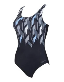 Zoggs Metropolis Print Adjustable Scoopback Swimsuit -Aqua Wear Shop Metropoliszoggsadjustablescoopback 3