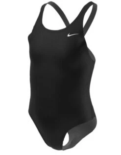 Nike Girls Hydrastrong Performance Fastback Swimsuit - Black