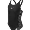 Nike Girls Logo Tape Fastback Swimsuit 2 Nike Girls Logo Tape Fastback Swimsuit -Aqua Wear Shop NikeGirlsLogoTapeFastbackSwimsuit 1