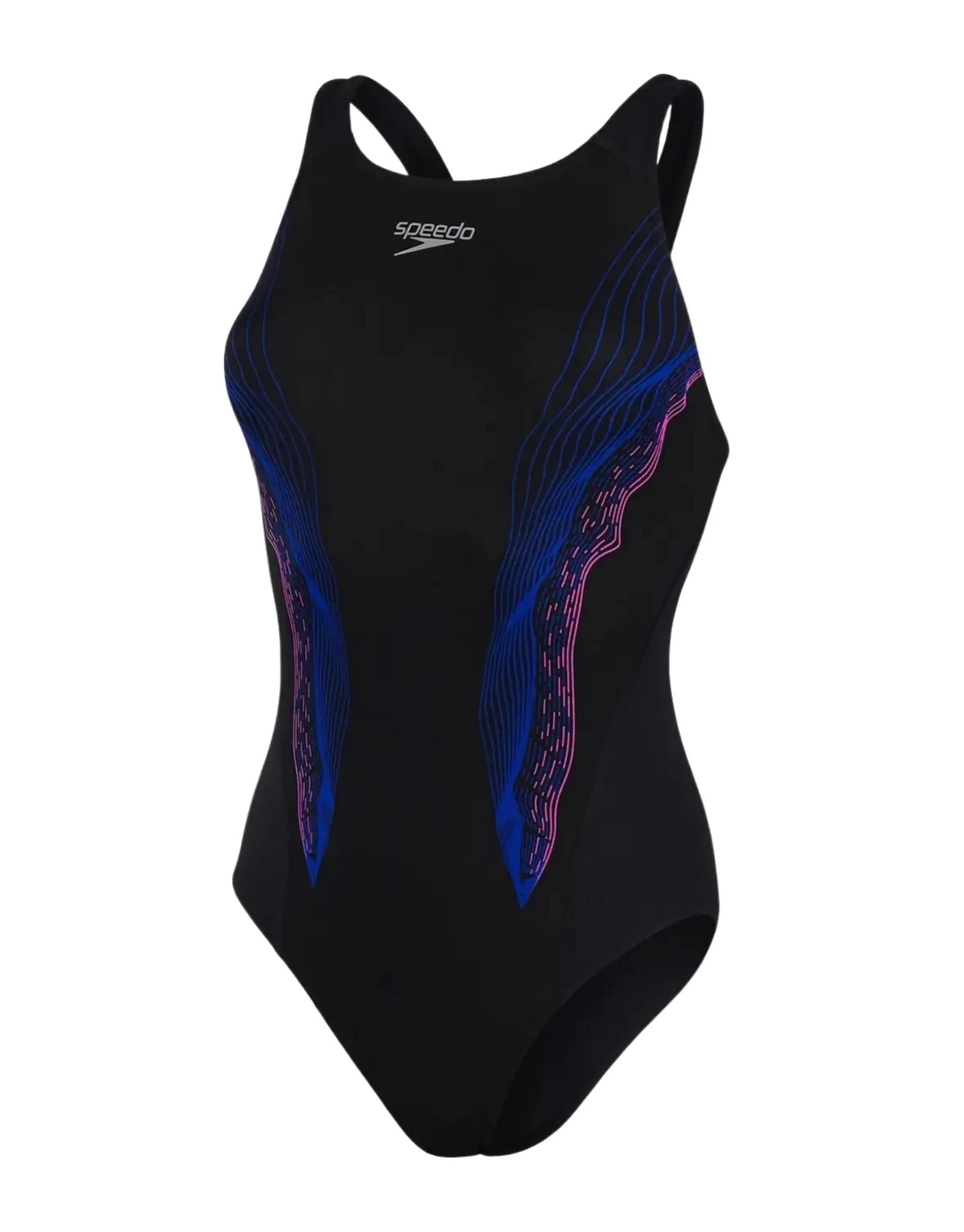 Speedo Panel Recordbreaker Swimsuit - Black/Blue 6 Speedo Panel Recordbreaker Swimsuit - Black/Blue - Image 4