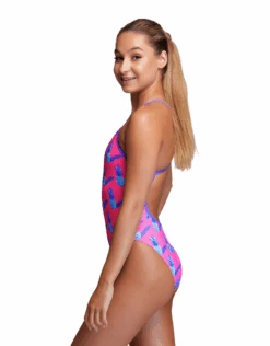 FUNKITA Girls Pine Time Single Strap Swimsuit 10 FUNKITA Girls Pine Time Single Strap Swimsuit -Aqua Wear Shop PineTime 1