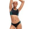 Speedo Placement 2 Piece Swimsuit - Black/Green -Aqua Wear Shop Placement2PieceSwimsuit BlackGreen 6