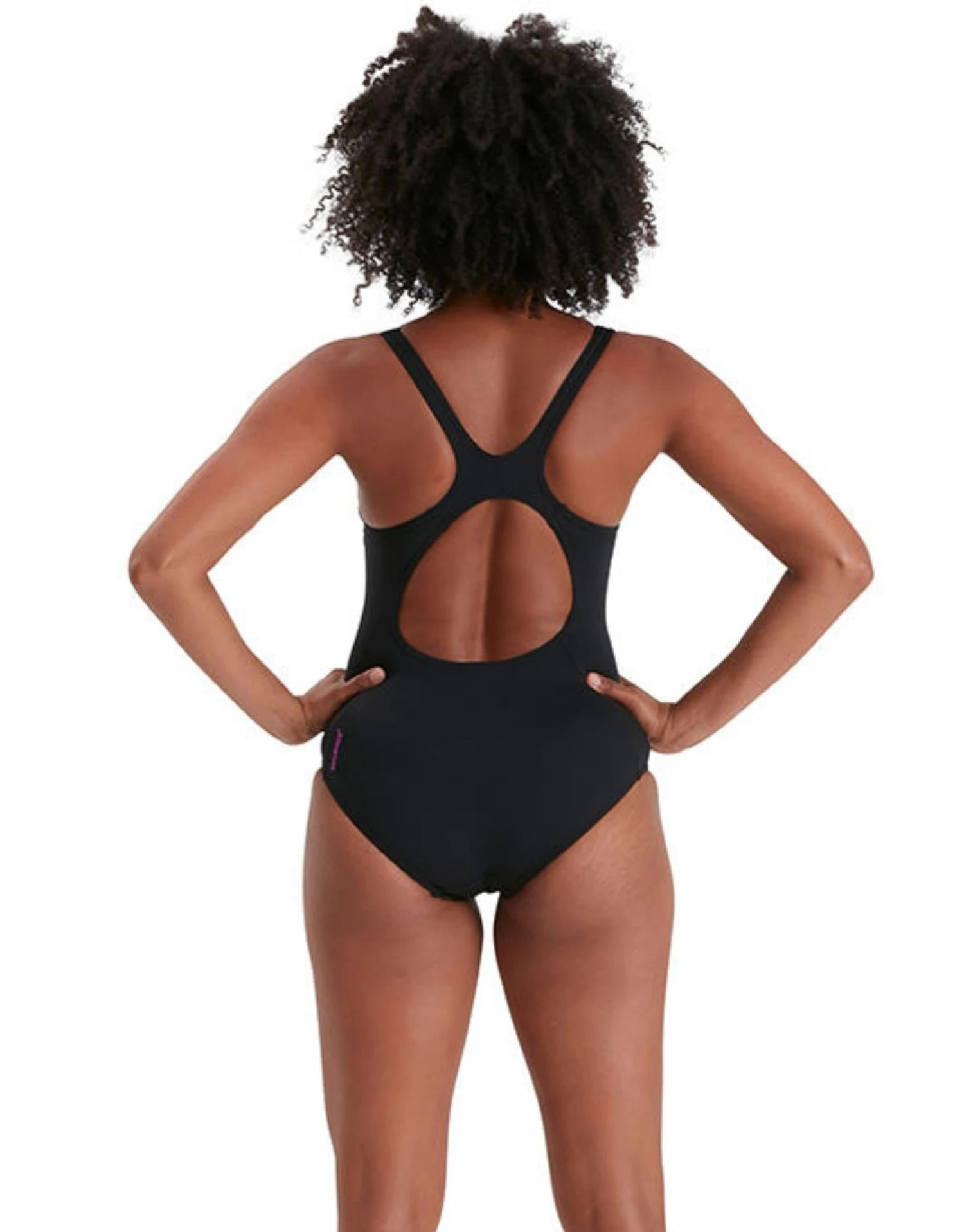 Speedo Placement Muscleback Swimsuit - Black / Pink 4 Speedo Placement Muscleback Swimsuit - Black / Pink - Image 2