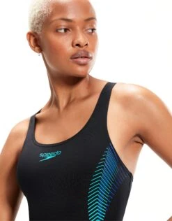 Speedo Placement Muscleback Swimsuit - Black/Green -Aqua Wear Shop PlacementMusclebackSwimsuit BlackBlue 1 36f87650 18bd 4c96 9c48 4f2cc47b9b53