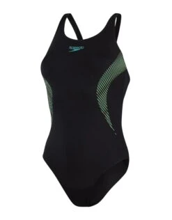 Speedo Placement Muscleback Swimsuit - Black/Blue -Aqua Wear Shop PlacementMusclebackSwimsuit BlackBlue 3
