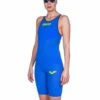 Arena Powerskin Carbon Air 2 Full Body Short Leg - Blue And Grey -Aqua Wear Shop PowerskinCarbonAir2FullBodyShortLeg BlueandGrey