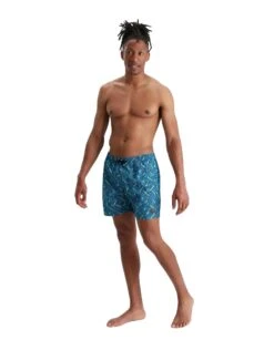 Speedo Printed Leisure 16" Swim Watershorts - Blue -Aqua Wear Shop PrintedLeisure16SwimWatershorts Blue 7