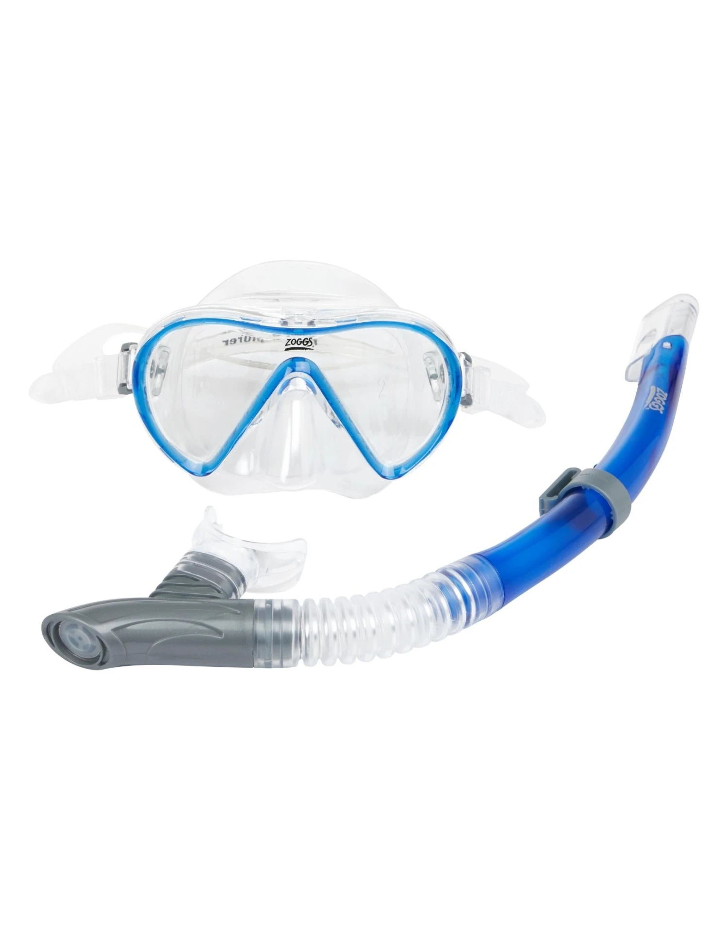 Zoggs Reef Explorer Snorkel Set - Clear / Blue 6 Zoggs Reef Explorer Snorkel Set - Clear / Blue - Image 4