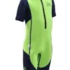 Stingray HP Short Sleeve Kids Wetsuit - Green/Navy -Aqua Wear Shop STINGYSTINGRAY 3