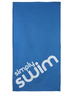 Large Microfibre Towel - Blue -Aqua Wear Shop SimplySwimLargeMicrofibreTowel 2 1