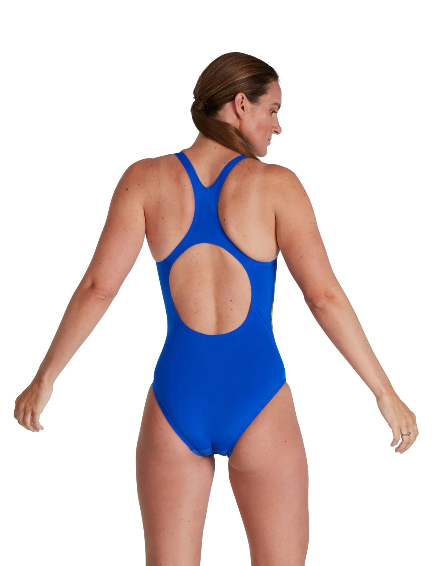 Speedo Digital Placement Medalist Swimsuit - Blue/Pink 4 Speedo Digital Placement Medalist Swimsuit - Blue/Pink - Image 2