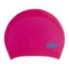 Speedo Junior Long Hair Silicone Swim Cap - Pink -Aqua Wear Shop Speedo Junior Long Hair Cap Pink 1