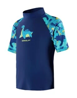 Speedo Tots Boys Printed Sun Protection Set - Blue -Aqua Wear Shop Speedo Printed Sun Protection Set Blue 2