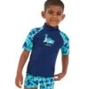 Speedo Tots Boys Printed Sun Protection Set - Blue -Aqua Wear Shop Speedo Printed Sun Protection Set Blue 4