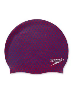 Speedo Reversible Moulded Silicone Swim Cap - Magenta/Blue