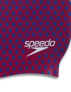 Speedo Reversible Moulded Silicone Swim Cap - Magenta/Blue -Aqua Wear Shop Speedo Reversible Moulded Silicone Cap Magenta Blue 4