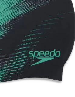 Speedo Slogan Print Silicone Swim Cap -Aqua Wear Shop Speedo Slogan Print Silicone Cap 3