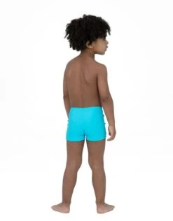 Speedo Tots Boys Tommy Turtle Placement Aquashorts - Aqua Blue -Aqua Wear Shop Speedo Tommy Turtle Placement Aquashorts 1