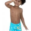 Speedo Tots Boys Tommy Turtle Placement Aquashorts - Aqua Blue