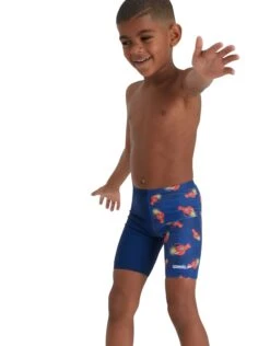 Speedo Tots Boys Digi Allover Jammer - Navy -Aqua Wear Shop Speedo Tots Boys Digi Allover Jammer Navy 3
